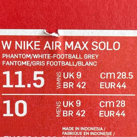 NWT Nike Air Max Solo Women’s Shoes - Picture 9 of 9